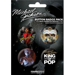 MJ KING OF POP BADGES PACK
